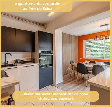 Gîte pour 5 personnes, avec jardin et terrasse à Sciez