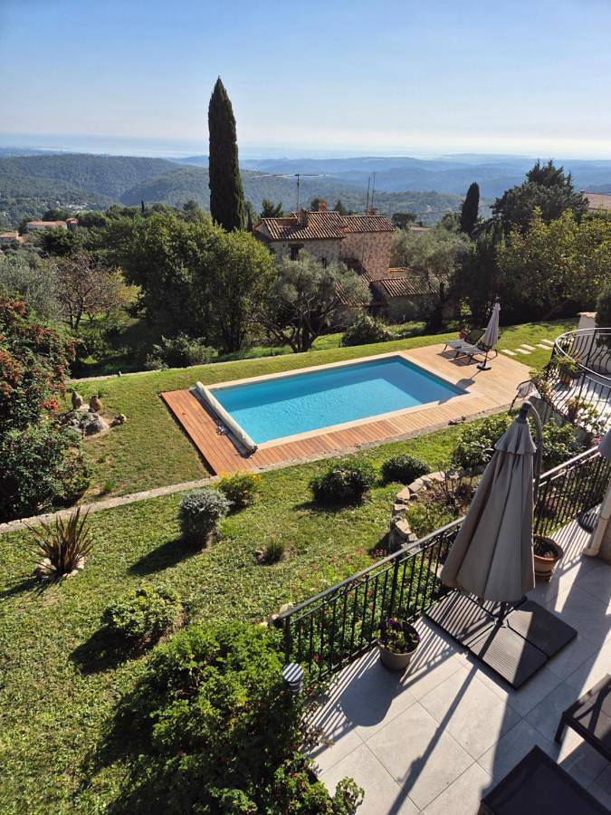 Chambre d’hôte pour 2 personnes, avec Balcon et Terrasse ainsi que Jardin et Piscine