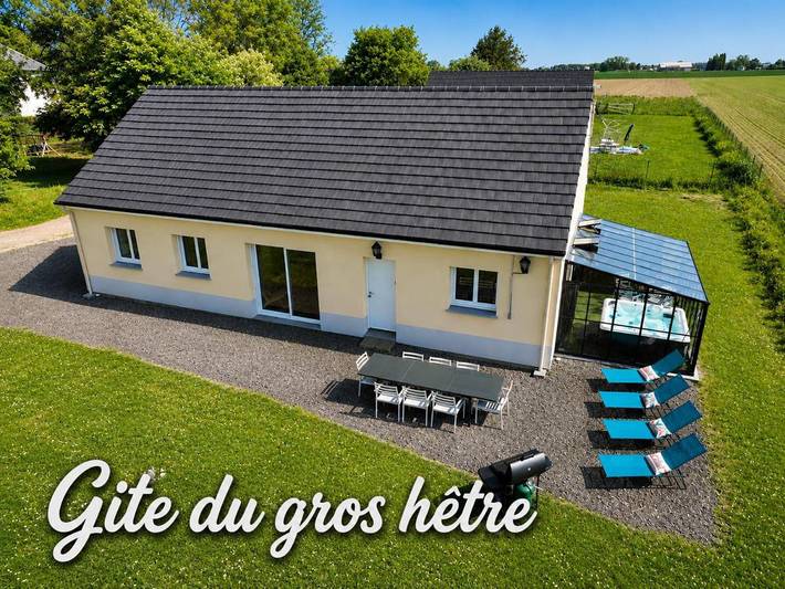 Location de vacances pour 9 personnes, avec Jacuzzi et Terrasse ainsi que Jardin et Sauna à Saint-Mards-de-Blacarville