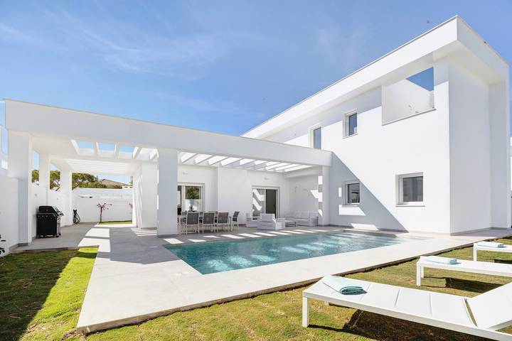 Casa de vacaciones para 10 personas, con Balcón en Sancti Petri