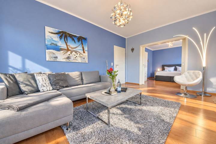Ganze Wohnung, Haus Thalia 2 Strandläufer - strandnahe Ferienwohnung mit Terrasse in Drei Kaiserbäder, Heringsdorf