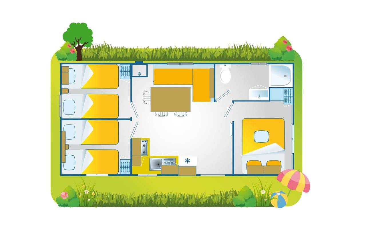 Bella Sardinia Mobilehome Happy Premium für 7 Personen in Is Arenas, Cuglieri