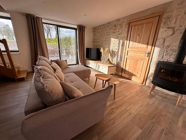 Gîte pour 4 personnes, avec jardin à Blosville
