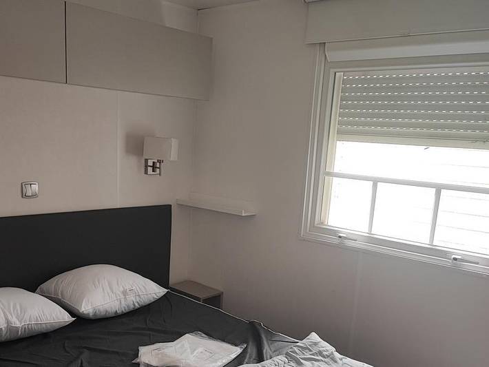 Sun & Sea sur Camping Le Bosc - Mobilheim 6 personen - 30m² 3 Schlafzimmer, klimatisiert, 18 m² Terrasse in Saint-Cyprien, Mittelmeerküste (Frankreich)