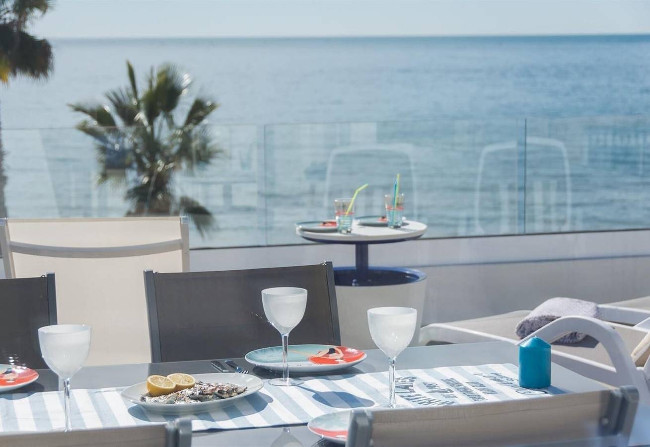 'Ville on the Beach in Malaga City' mit Meerblick, Wlan und Terrasse in Málaga (Este), Malaga
