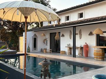 Maison de vacances pour 2 personnes, avec terrasse et sauna ainsi que jacuzzi et piscine dans Haute-Garonne