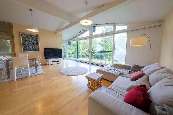 Ferienhaus für 10 Personen, mit Balkon und Sauna am Traunsee