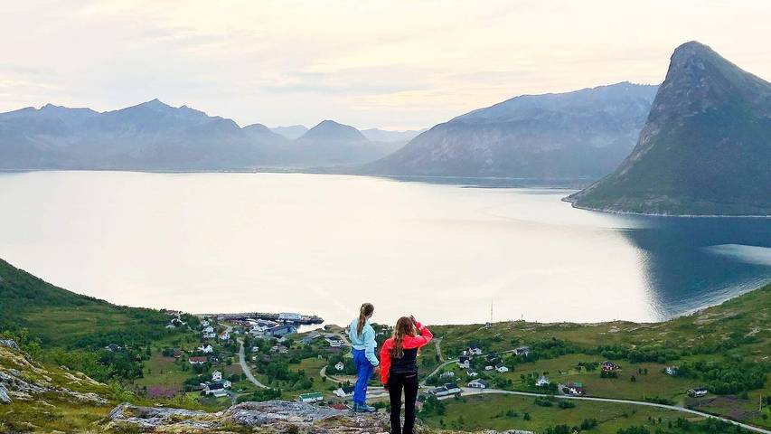 Ferienhaus für 4 Personen, mit Terrasse und Garten sowie Ausblick, mit Haustier in Senja