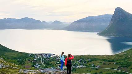 Ferienhaus für 4 Personen, mit Garten und Terrasse sowie Ausblick, mit Haustier in Troms