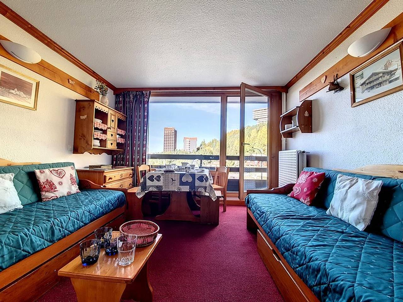 Ganzes Studio, Renoviertes Studio für 3 Pers, an der Skipiste, Balkon in Les Menuires, Saint-Martin-de-Belleville