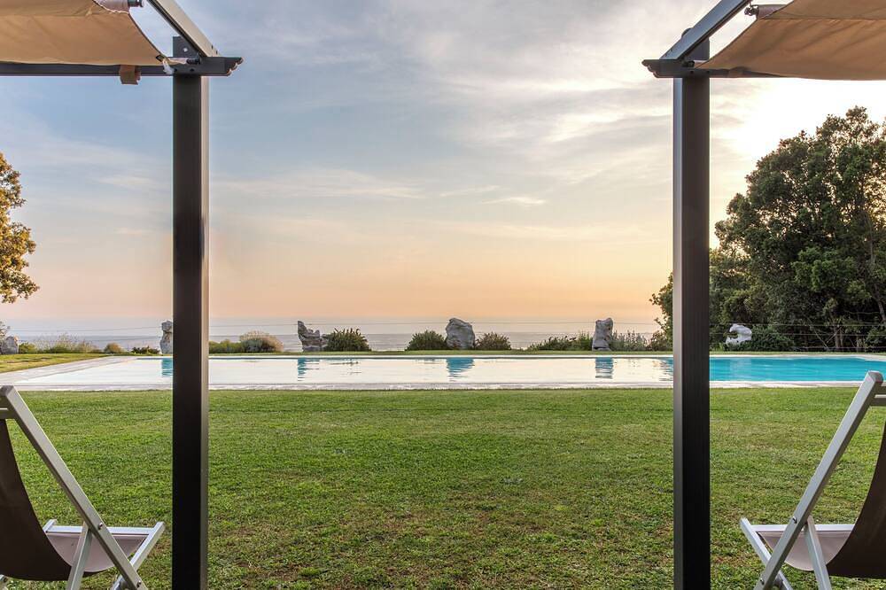 Ganze Wohnung, Haus Gelsomino in der Toskana (Lucca) mit Pool, und spektakulärem Meerblick in Lucca, Italienische Riviera