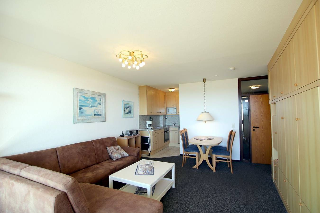 Ganze Wohnung, Ferienwhg. Wyk, 2 Zimmer, ca. 50 m² Hochparterre mit Meerblick auf die Halligen in Wyk auf Föhr (Stadt), Wyk auf Föhr