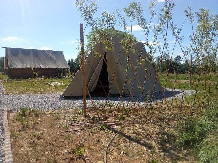 Camping pour 2 personnes, avec Jardin et Vue