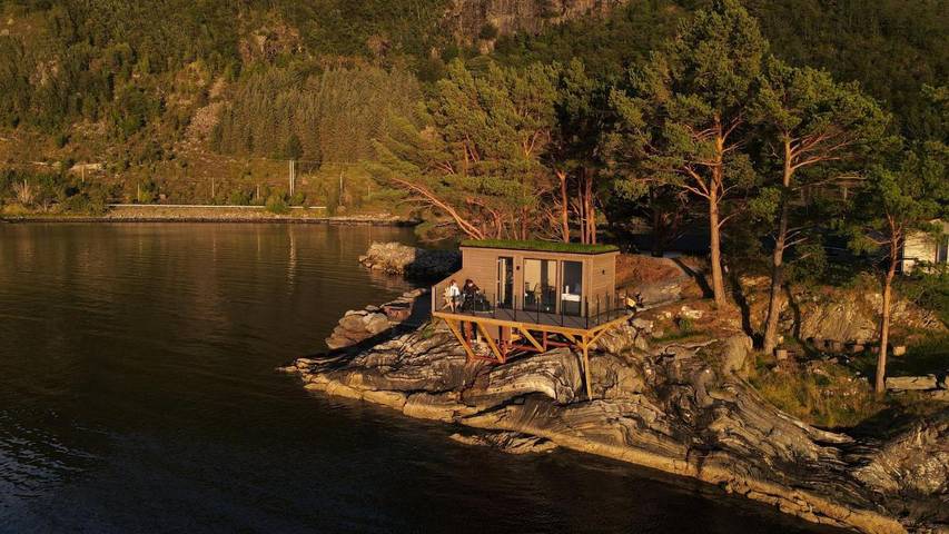 Ferienhaus für 2 Personen, mit Terrasse und Ausblick in Selje