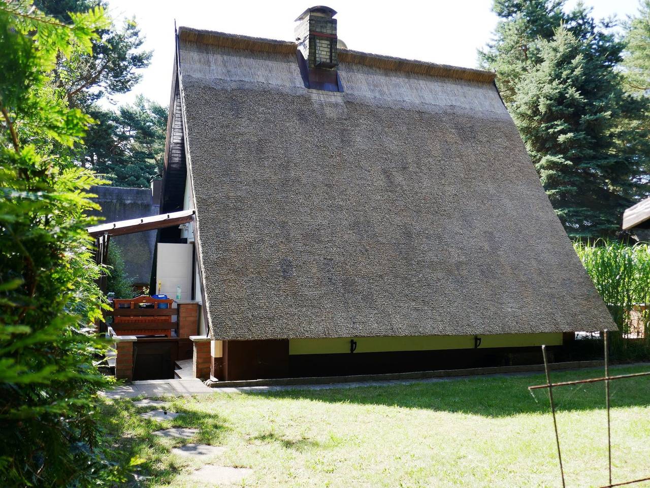 Ganze Ferienwohnung, Finnhütte Hubertus in Quilitz auf Usedom - Reetdachhaus Quilitz in Quilitz, Rankwitz