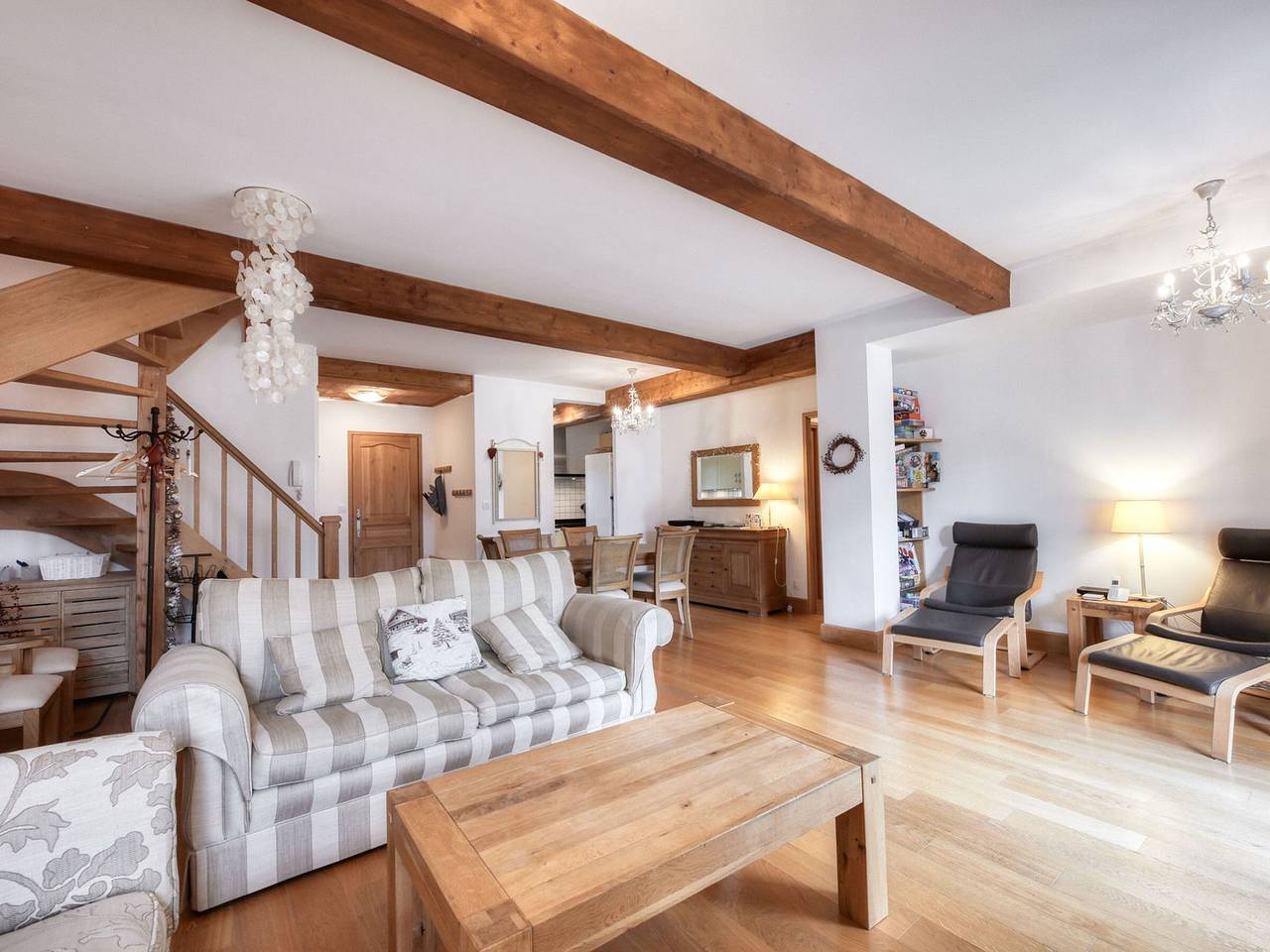 Ganze Wohnung, Duplex mit Bergblick, 8 Pers, Parkplatz, Wi-Fi in Saint-Gervais-les-Bains, Pays du Mont-Blanc