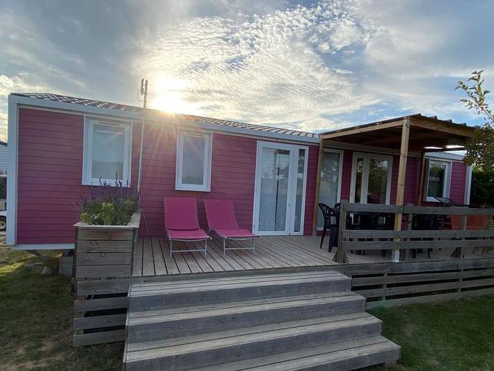 Camping Mas Llinas  - Mobilheim 6 personen - O Hara 40 m² 3 Zimmer 2 Wc / 2 Badezimmer in Le Boulou, Mittelmeerküste (Frankreich)