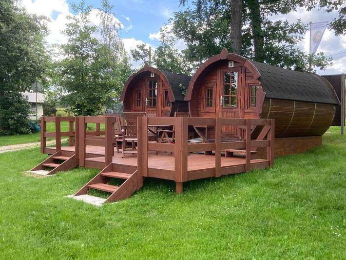 Camping für 2 Personen, mit Seeblick und Ausblick sowie Terrasse und Garten in Sachsen - 4