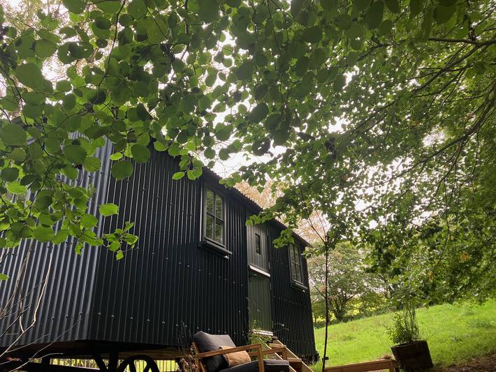 Glamping for 2 people, with garden and terrace in Cornwall