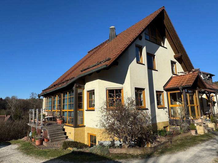 Ferienwohnung für 6 Personen, mit Garten, kinderfreundlich in Aufseß