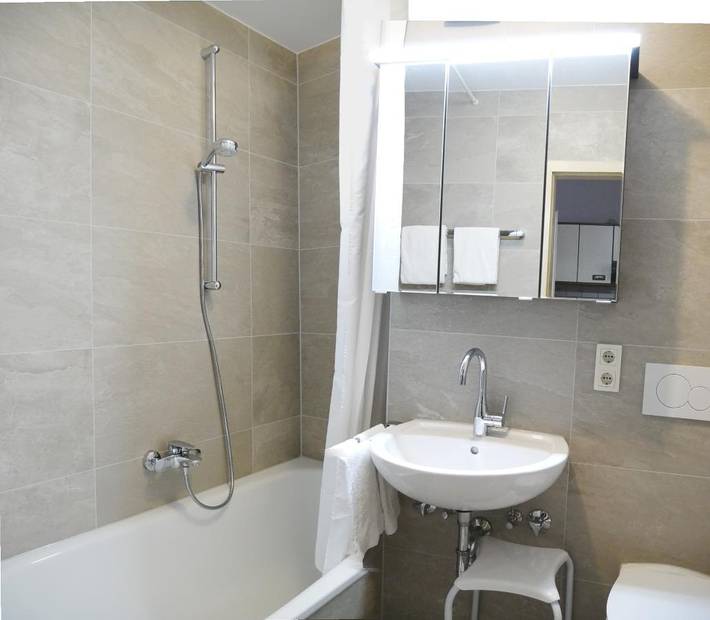 Ferienwohnung für 3 Personen, mit Balkon und Balkon/Terrasse sowie Garten in Bad Füssing