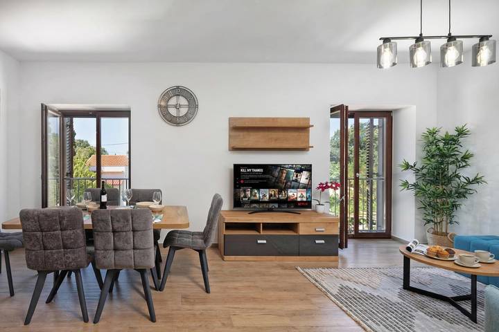 Ferienwohnung für 5 Personen, mit Meerblick und Kinderpool in Punat