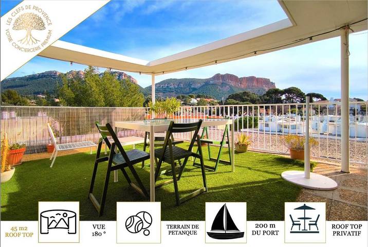 Gîte pour 4 personnes, avec vue et jardin, animaux acceptés dans Casino De Cassis