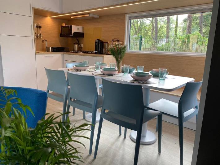 Camping pour 6 personnes, avec jardin ainsi que piscine et vue à Capbreton - 4