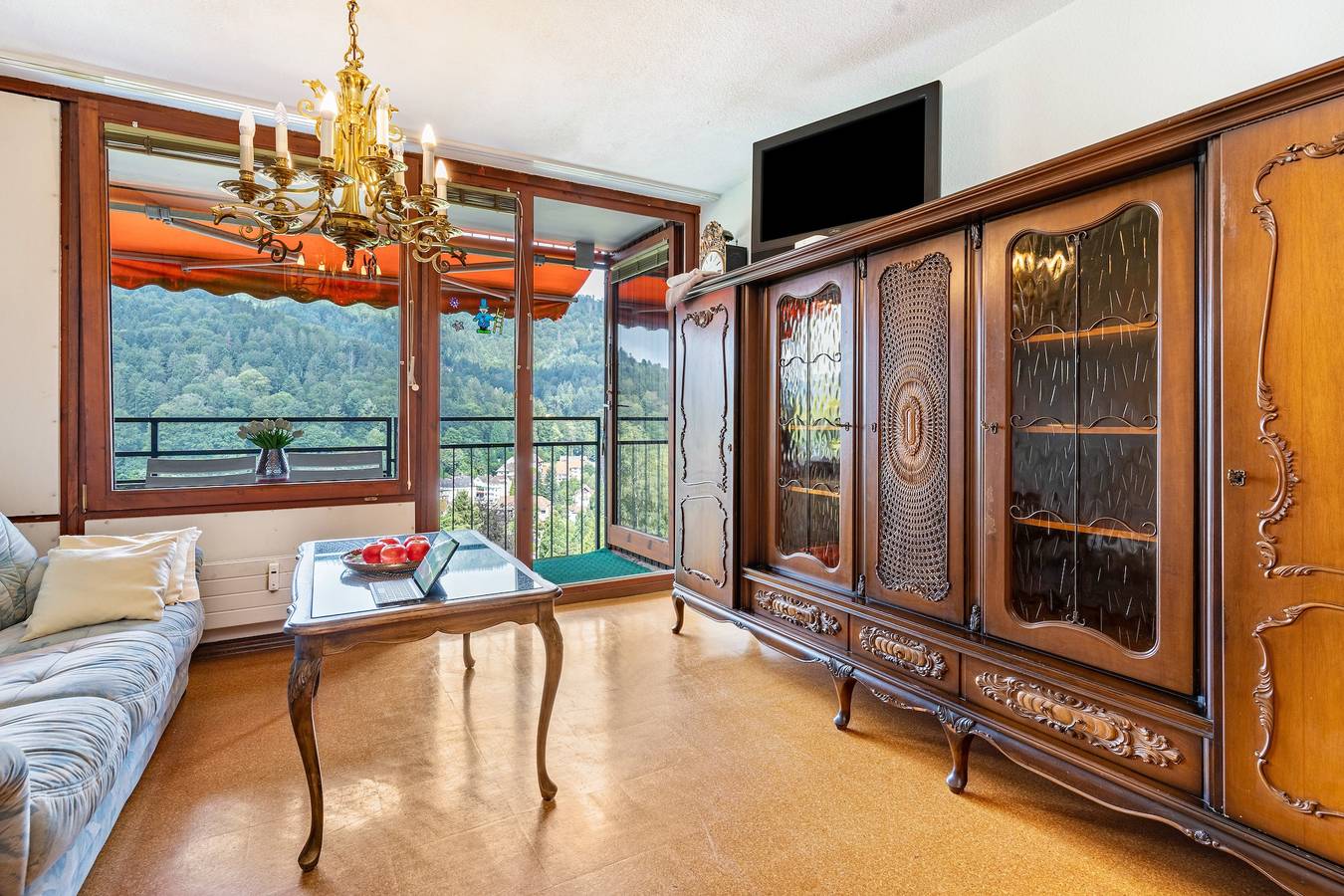 Ganzes Studio, Einzimmerapartment 'Ferienwohnung Nr 96' mit Gemeinschaftsgarten, Balkon und Wlan in Bad Herrenalb, Nordschwarzwald