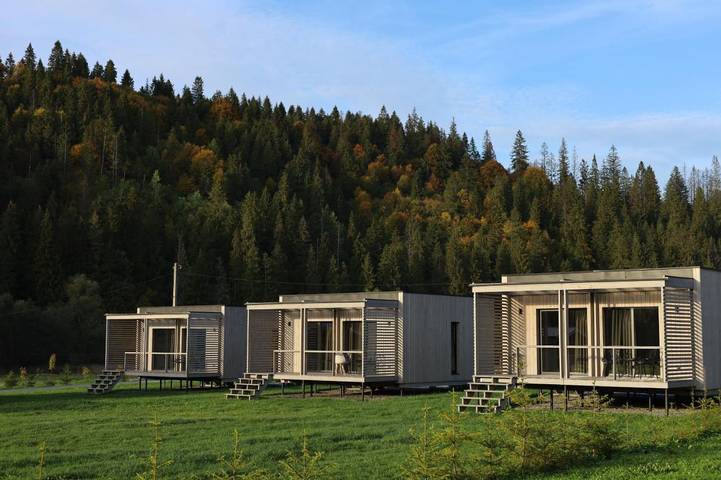 Domek letniskowy dla 2 osób, z jacuzzi i taras oraz sauna i basen w Ukraina