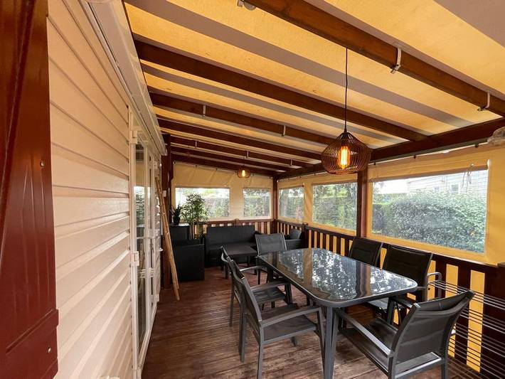 Tour Opérateur et particuliers sur camping Les Charmettes -  Funpass non inclus - Mobilheim 6 personen - Cc995 - 40m2 - 3 Schlafzimmer 6 pers. in Les Mathes, Côte de Beauté