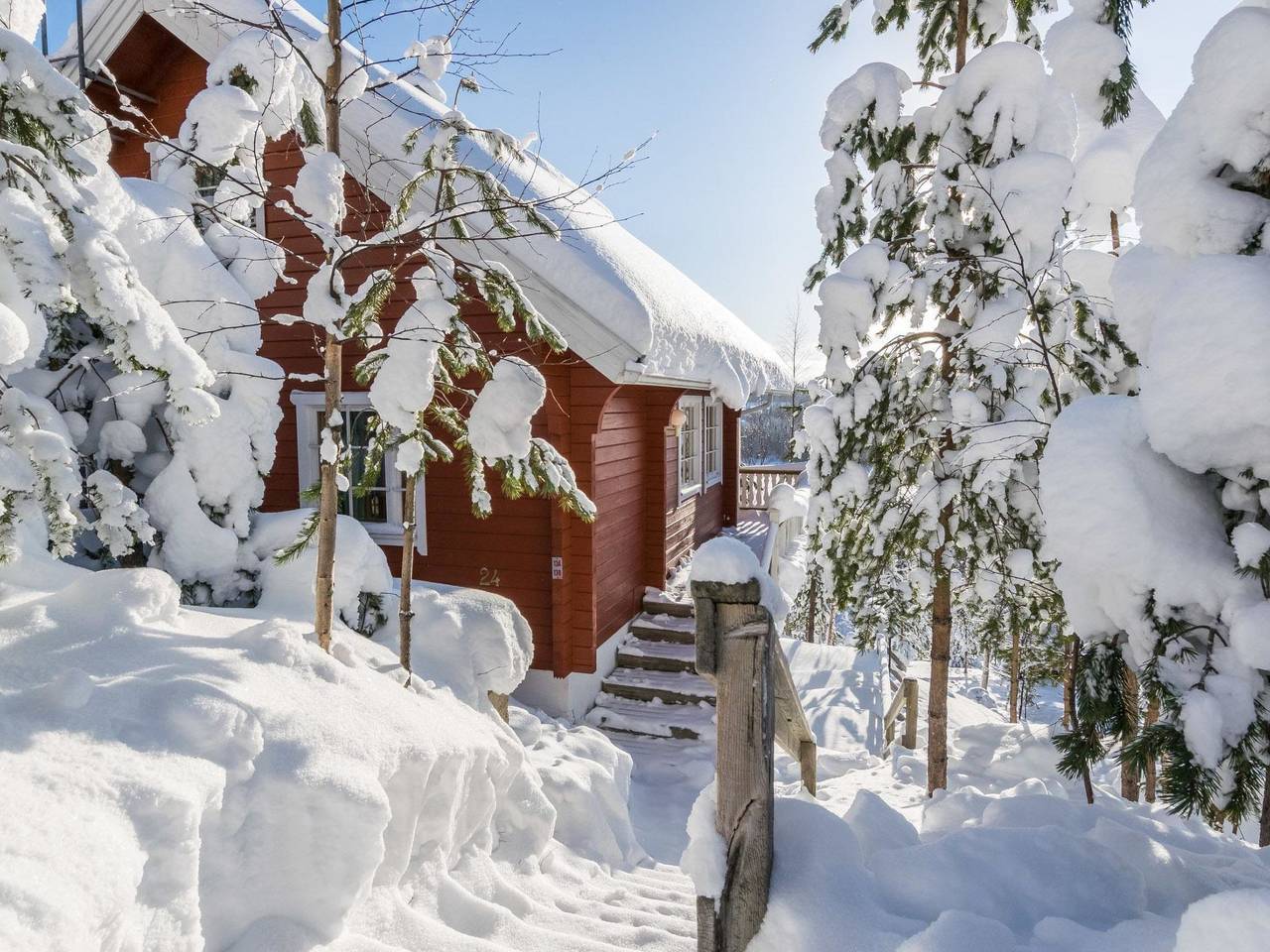Alppikylä 13a paritalo in Ukkohalla, Kainuu