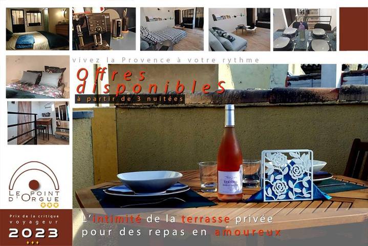 Gîte pour 4 personnes, avec Terrasse dans Office De Tourisme Du Pays Des Sorgues Et Des Monts De Vaucluse