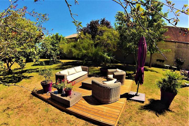 Appartement de vacances pour 5 personnes, avec jardin et terrasse