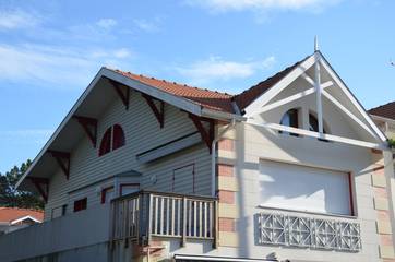 Gîte pour 4 personnes, avec terrasse dans Plage du Moulleau