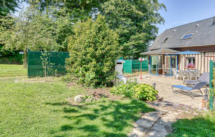 Gemütliche Wohnung mit WiFi, TV, Parkplatz und Garten in der Nähe von Angerville-l'Orcher in Saint-Philibert-de-la-Lézarde, Le Havre und Umgebung