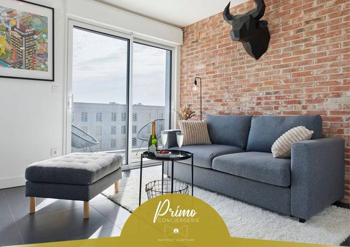 Gîte pour 4 personnes, avec terrasse et vue, animaux acceptés dans Les Machines de l’île
