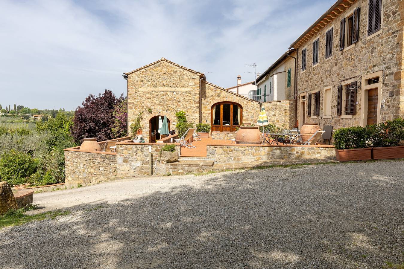 Agriturismo « Podere San Bartolo - Casa Colonica 2 » avec piscine partagée, terrasse privée et Wi-Fi in Barberino Val d'Elsa, Barberino Tavarnelle