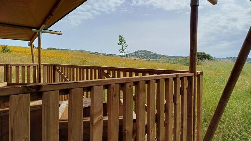 Tente pour 2 personnes, avec Terrasse ainsi que Jardin et Vue à Magliano in Toscana