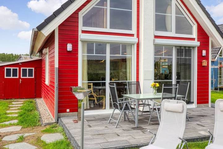 Ferienhaus für 5 Personen, mit Terrasse und Garten sowie Sauna