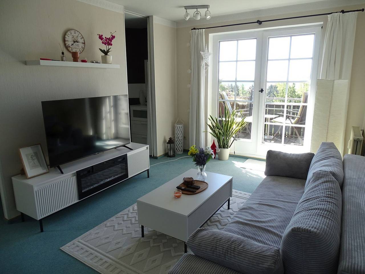 Geheel appartement, Vakantieappartement voor 3 personen met balkon in Bad Sachsa, Harzvorland