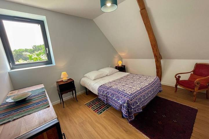 Ferienhaus mit privatem Garten, nahe Burgen, Haustiere erlaubt in Courcelles-de-Touraine, Tours und Umgebung