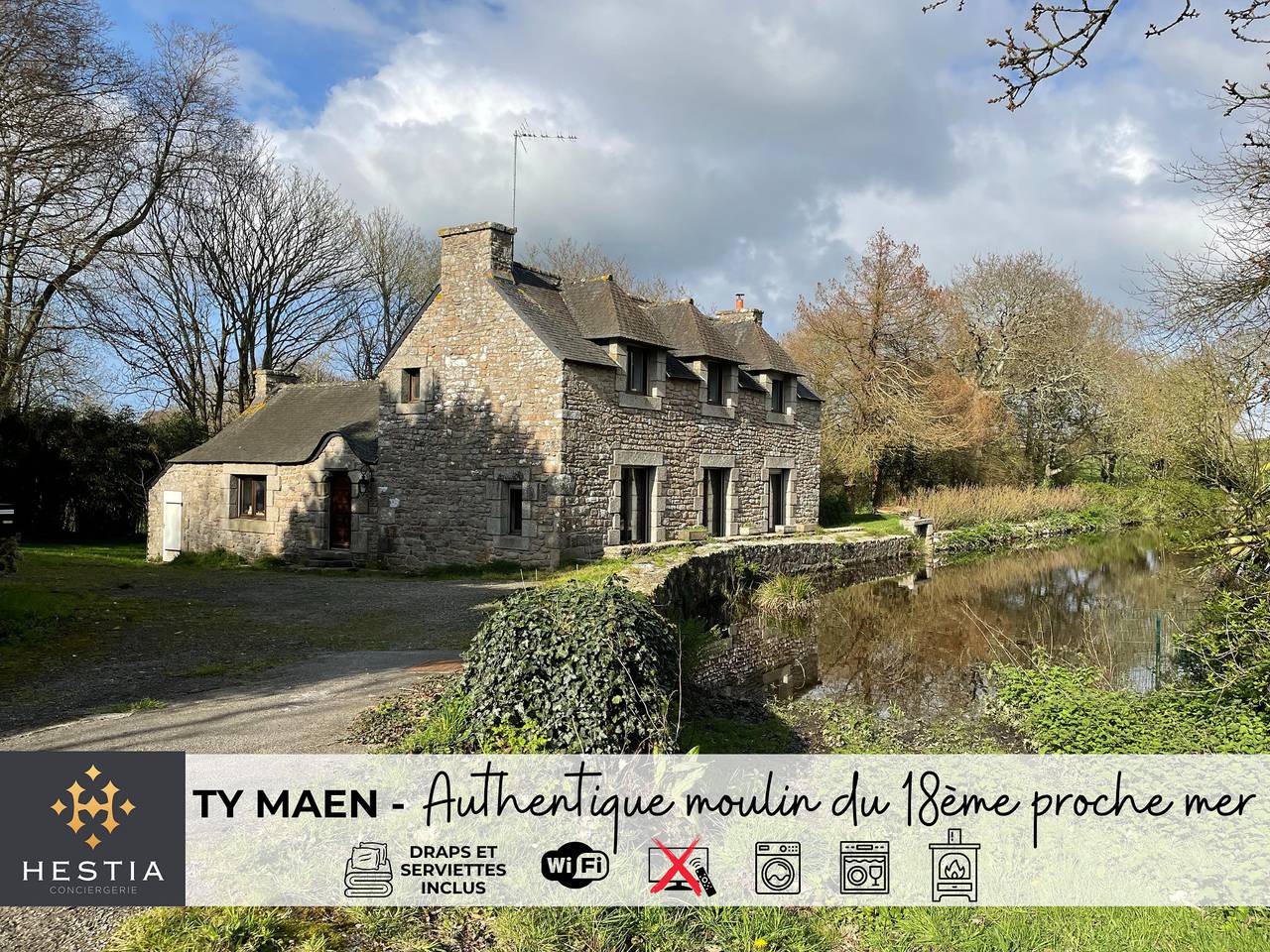 Ty Maen - Authentique moulin du 18ème proche mer in Plourin, Brest und Umgebung