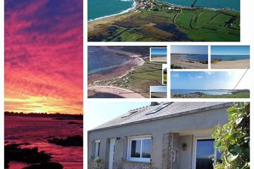 Gîte pour 5 personnes, avec terrasse et jardin, animaux acceptés dans Plage Du Sablon Cosqueville
