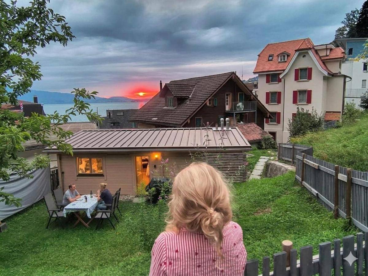 Ganze Wohnung, Chalet Oz Vitznau with Lake Lucerne Views in Vitznau, Vierwaldstättersee