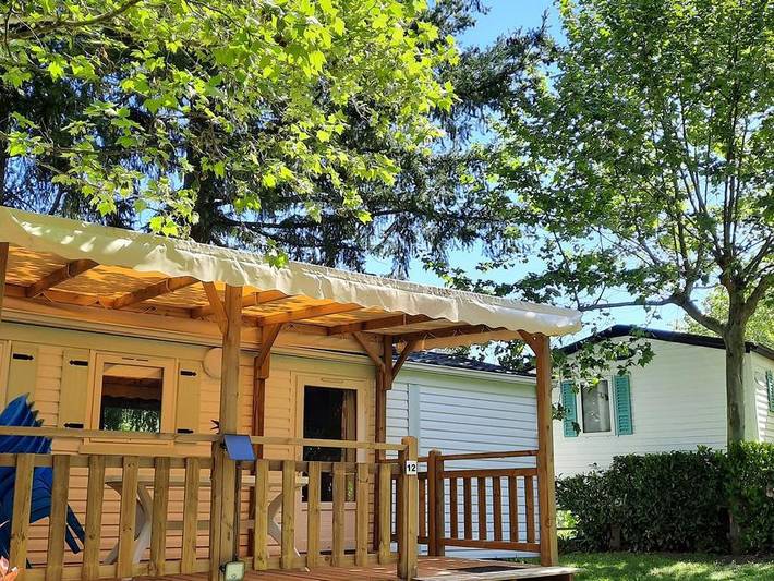 Camping Douce Ardèche - Mobilheim 4 personen in Désaignes, Parc naturel régional des Monts d'Ardèche