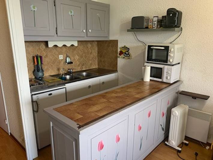 Entire studio, Cozy studio with terrace, near slopes in Pra-Loup, 4 pers in Pra-Loup, Uvernet-Fours