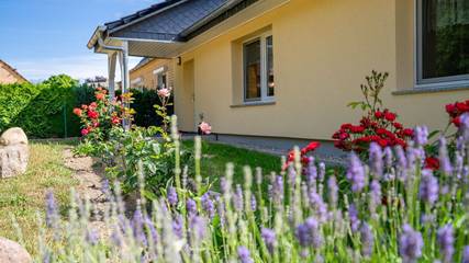Ferienwohnung für 4 Personen, mit Ausblick und Garten in Vipperow