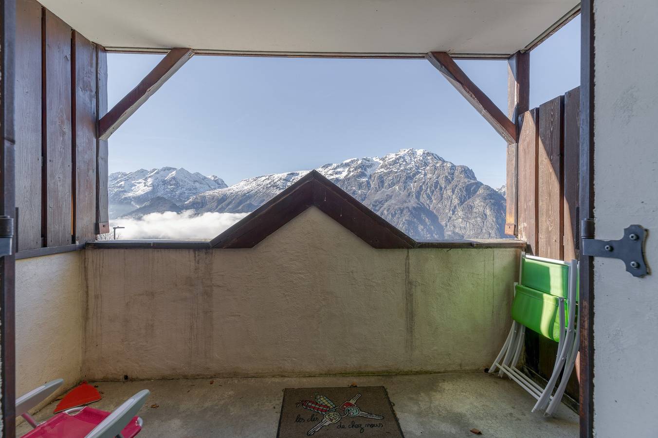 Estudio entero, Apartamento 'Granges 5 Studio' con vistas a la montaña y balcón in Villard-Reculas, Parque Nacional de los Ecrins