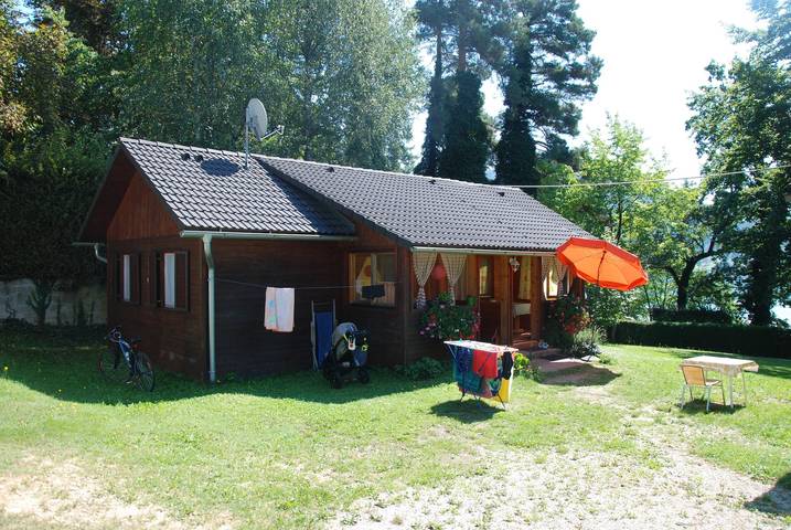 Ganze Ferienwohnung, Holzbungalow seeseitig Nr 2 in Karawanken und Bachergebirge, Sankt Kanzian am Klopeiner See